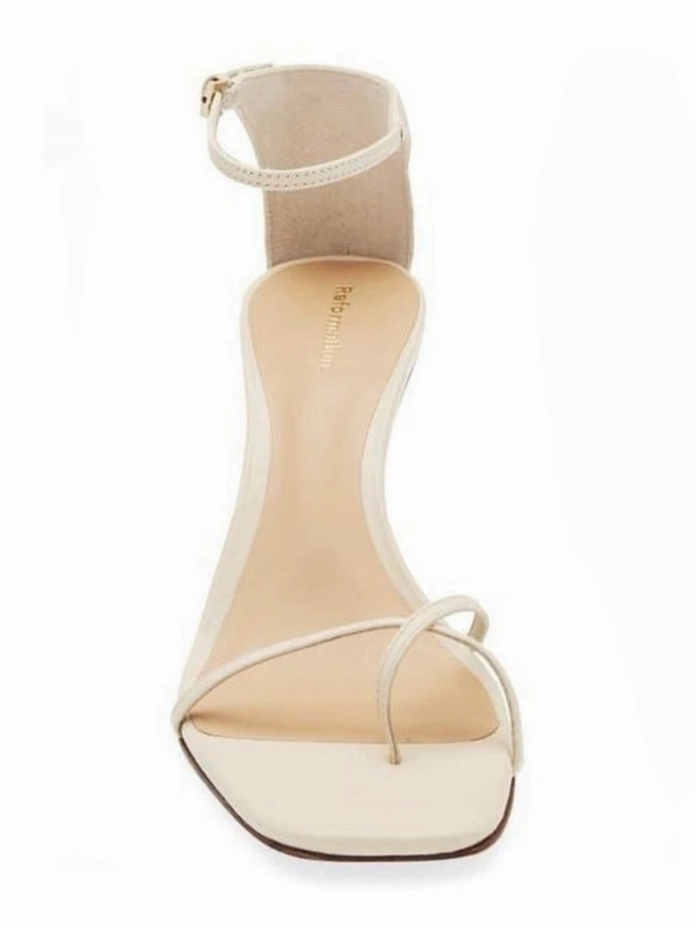 Reformation Gigi Strappy Mid Heel Sandals